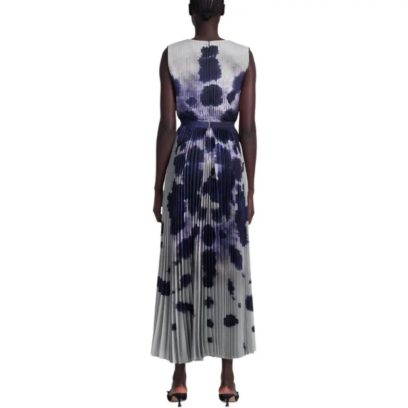 ALTUZARRA FW24 Sleeveless Dress Women's Blue White-2