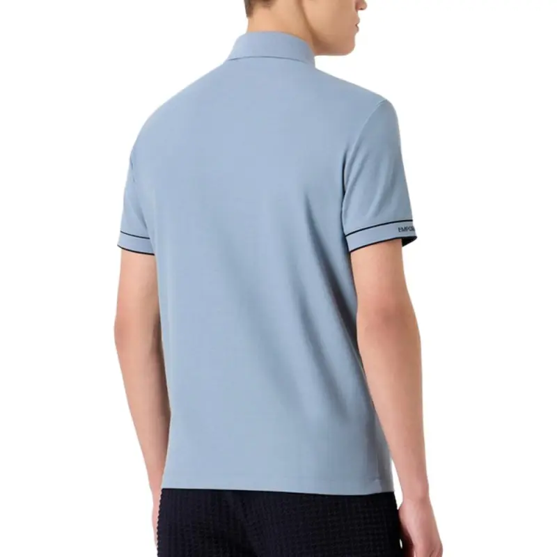 EMPORIO ARMANI Polo Shirt Men's Light Blue-2