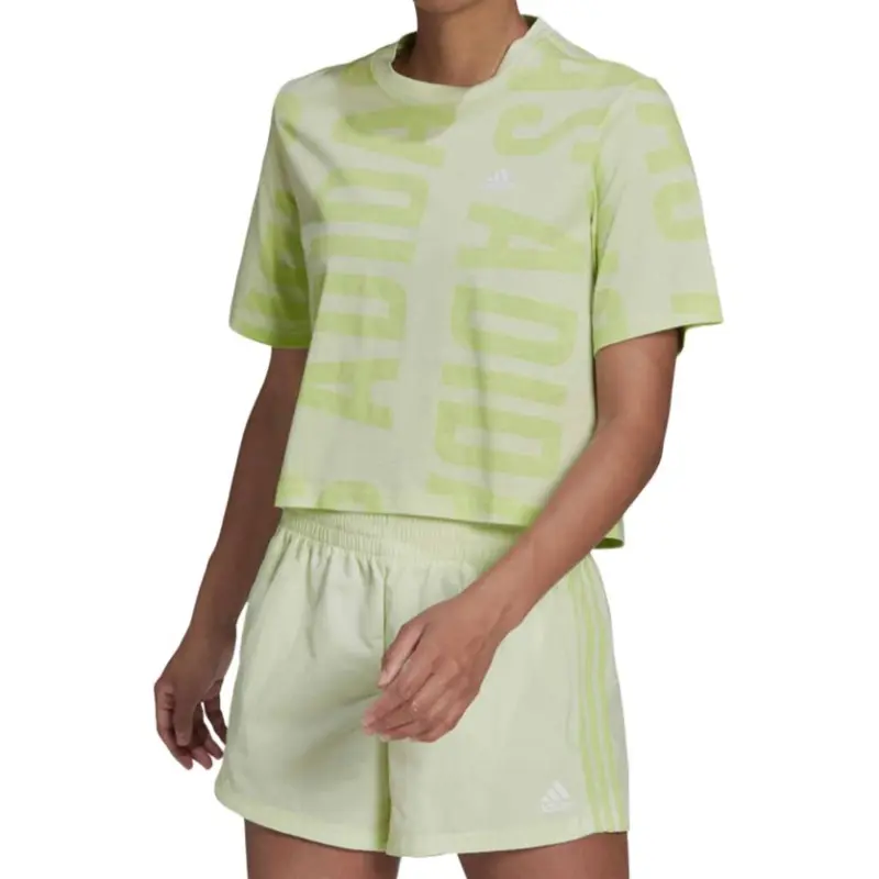 Adidas T Shirt Women's Lime Green-1