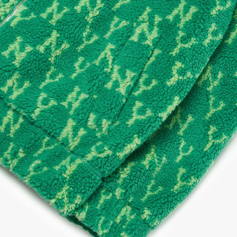 MLB Velvet feel Coat Unisex Green-5
