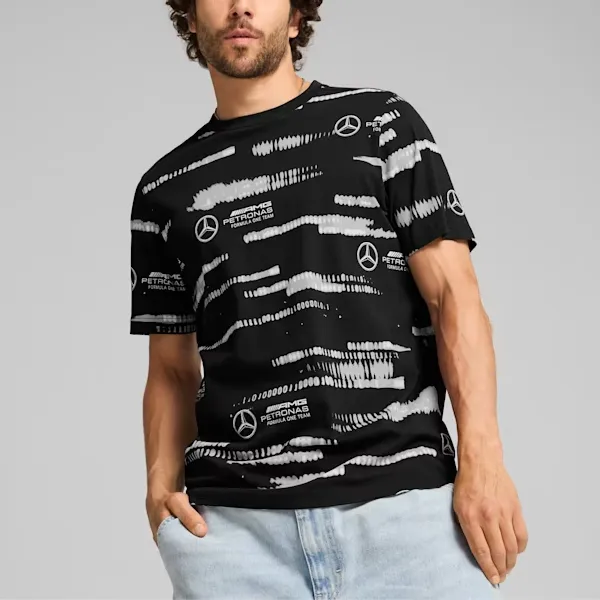 PUMA Mercedes AMG Petronas F1 SS24 T Shirt Men's Black-3