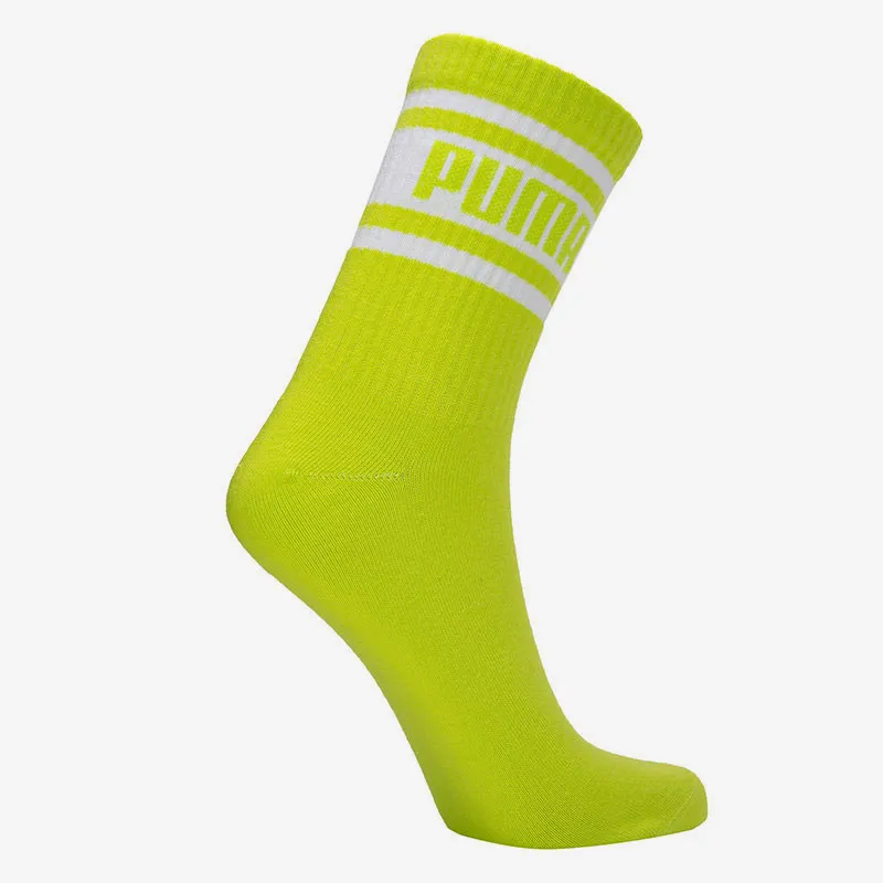 PUMA Mid Calf Socks Unisex 1 Pack Neon Yellow-3