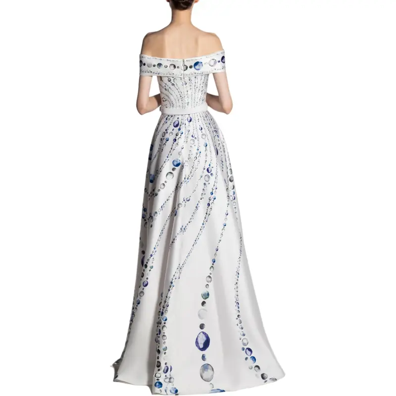 Saiid Kobeisy Graphic-print Mikado Gown-3