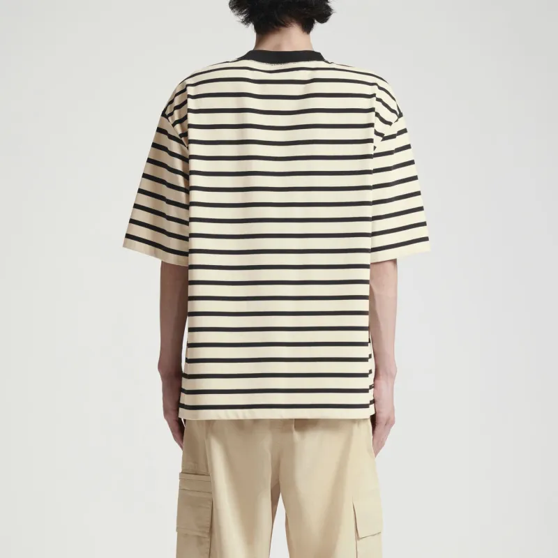 COS T Shirt Unisex Cream/Stripes-3