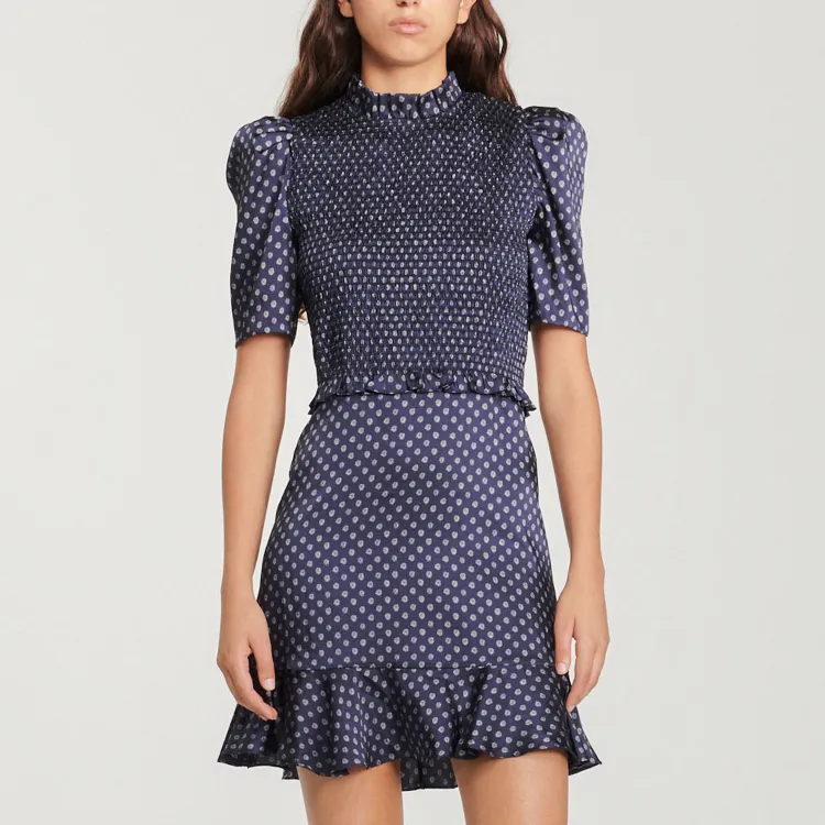 Sandro Short Sleeved Dresses Women's Dark Blue-4