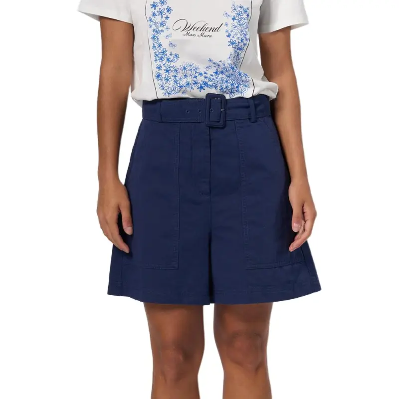 WEEKEND MaxMara Cirino Belted Utility Shorts-2