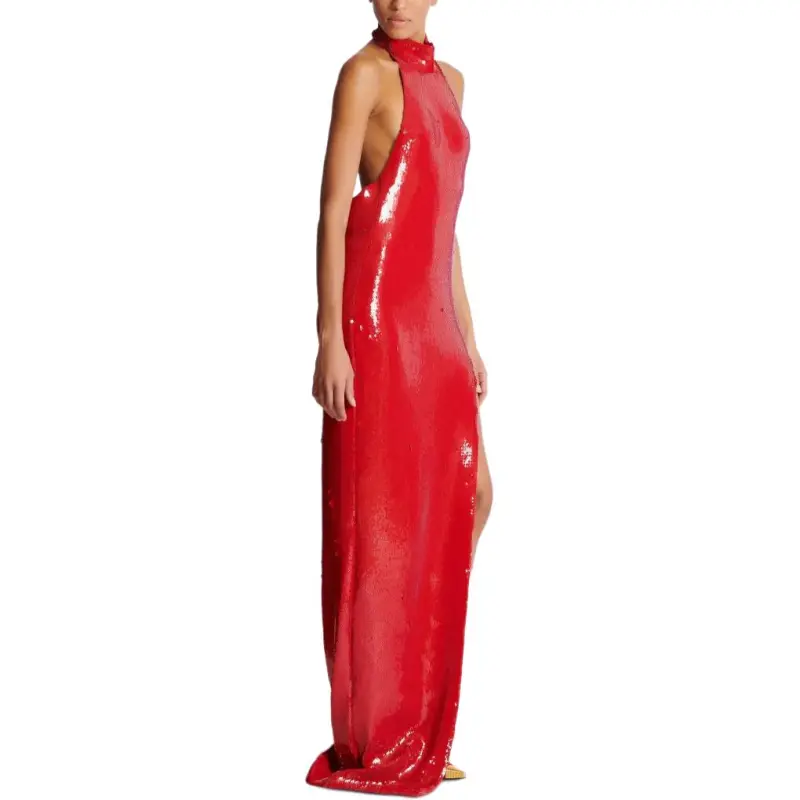 BALMAIN Sequined Maxi Dress-3