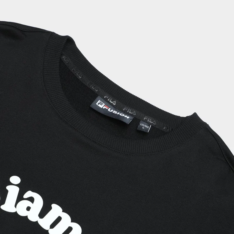 FILA FUSION Noi Siamo Sweatshirt Men's Jet Black-3