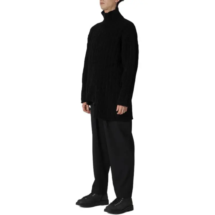 Yohji Yamamoto POUR HOMME FW24 Sweater Men's Black-5