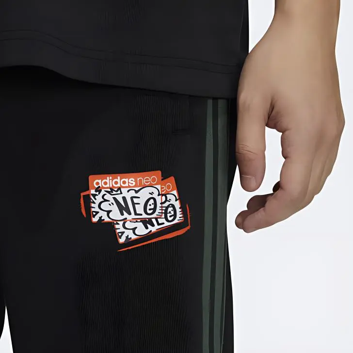 Adidas Knitted Sweatpants Men Black-4