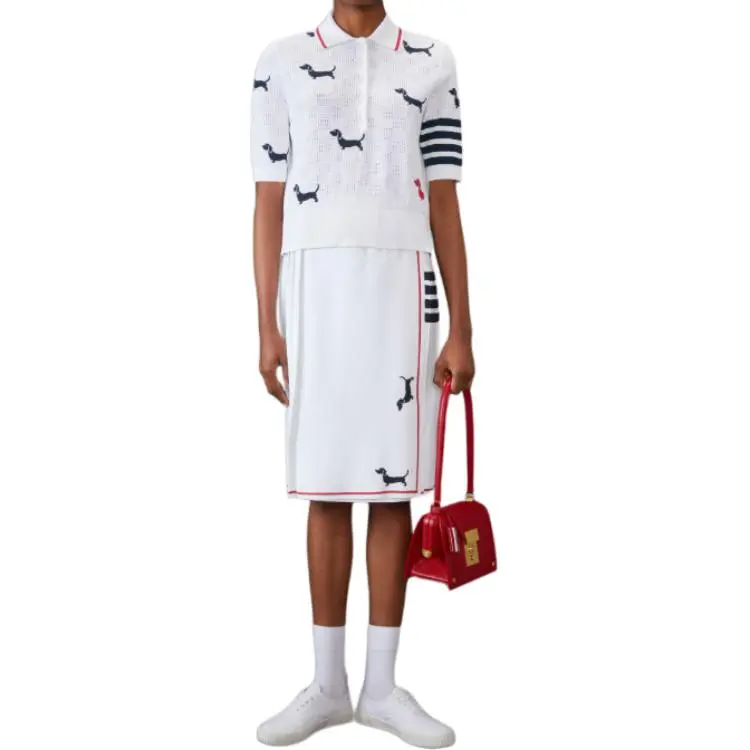 THOM BROWNE Hector Intarsia Polo Shirt-2