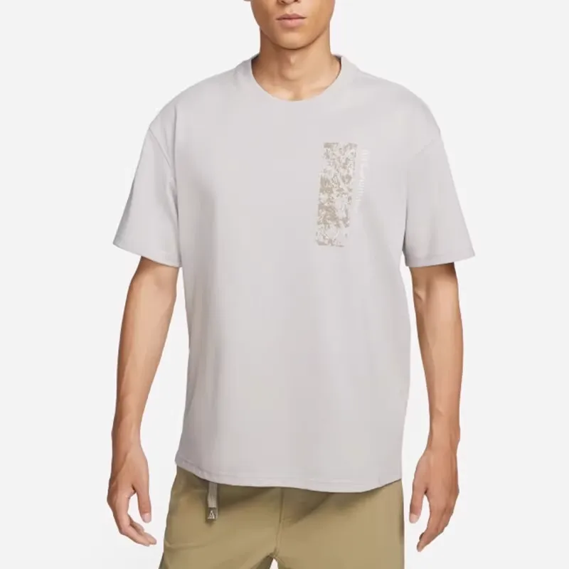Nike T Shirt Men's Light Iron Ore Gray-2