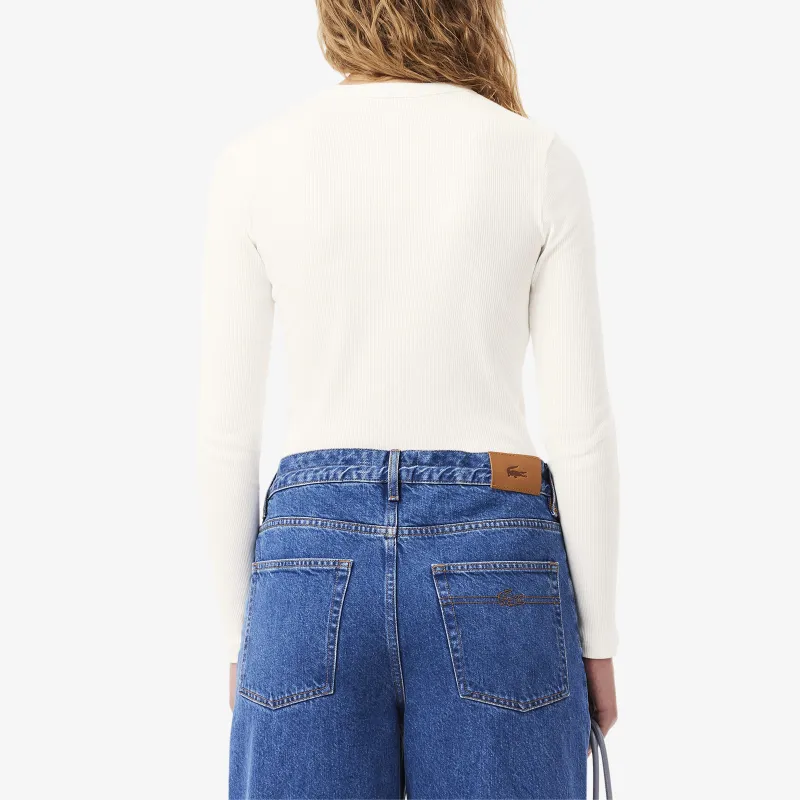 LACOSTE T-Shirts Women's White-2
