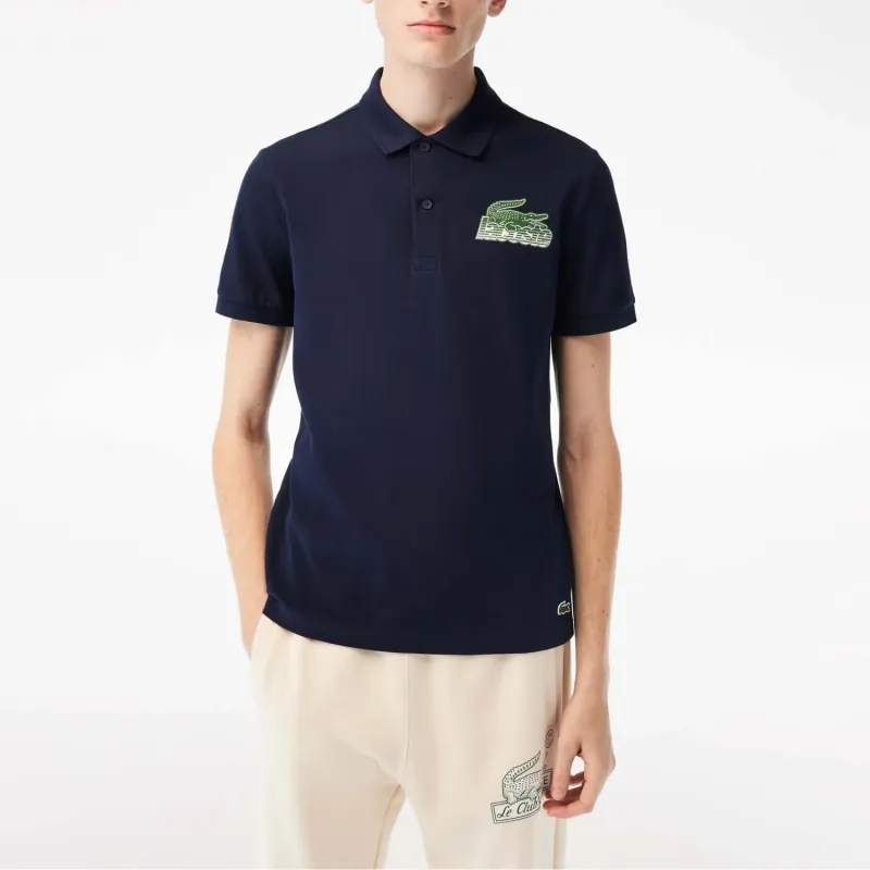 LACOSTE Polo Shirt Men's Marine Blue-1