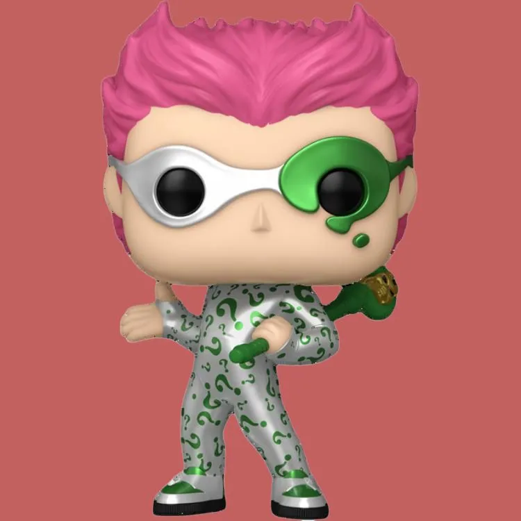 Funko x DC COMICS HEROES POP! Pop! Metallic Feel The Riddler Chibi Figures-3