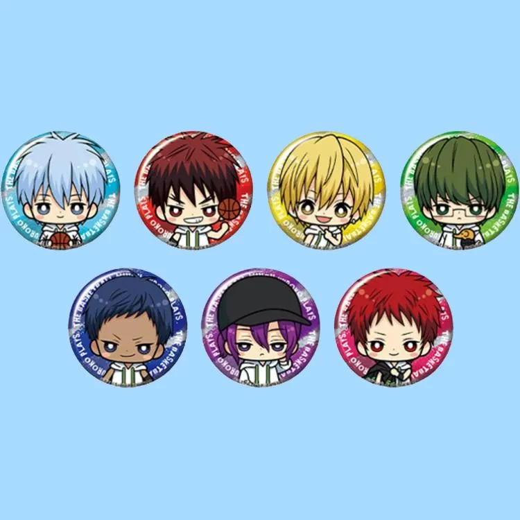 SHOUWU Chibi Badge IP Merch Full Set 7 Pcs Slam Dunk Badges-3