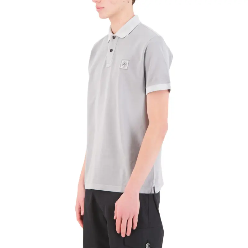 STONE ISLAND Logo Patch Short Sleeved Polo Shirt-2