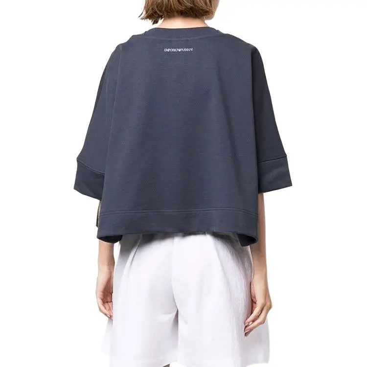 EMPORIO ARMANI Crop Tops Women's Blue-2