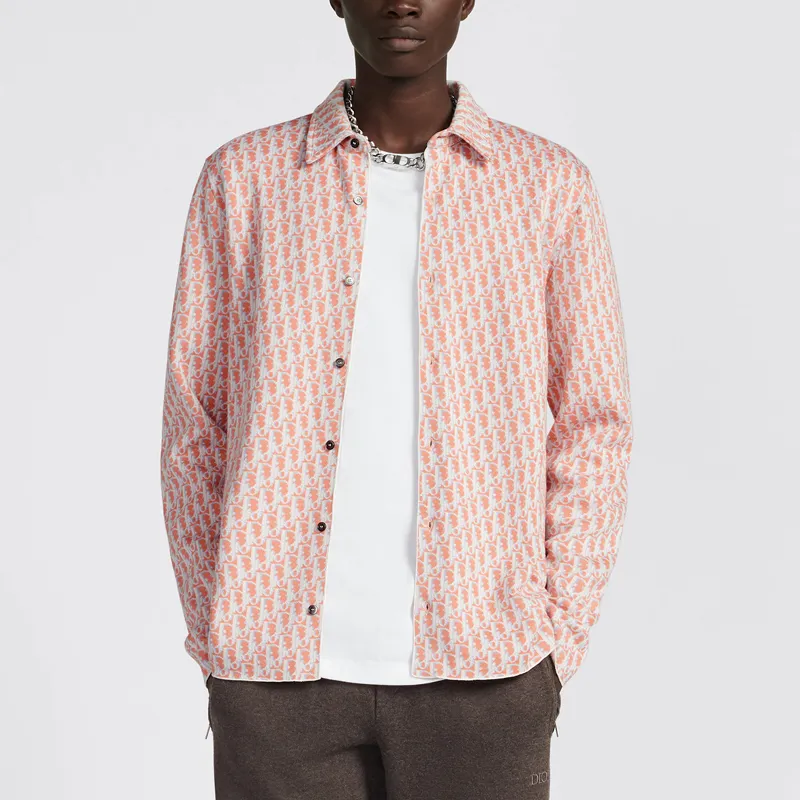 DIOR SS23 Shirt Men's Coral Red-2