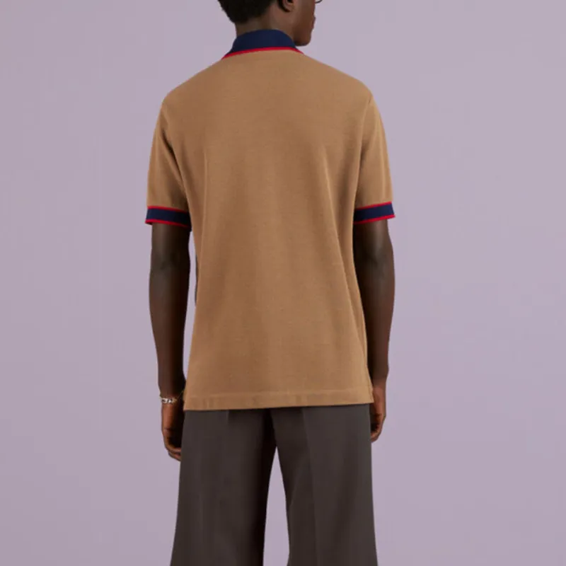 GUCCI SS23 Polo Shirt Men's Camel-2