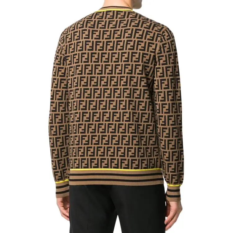 FENDI Sweaters Men Brown-3