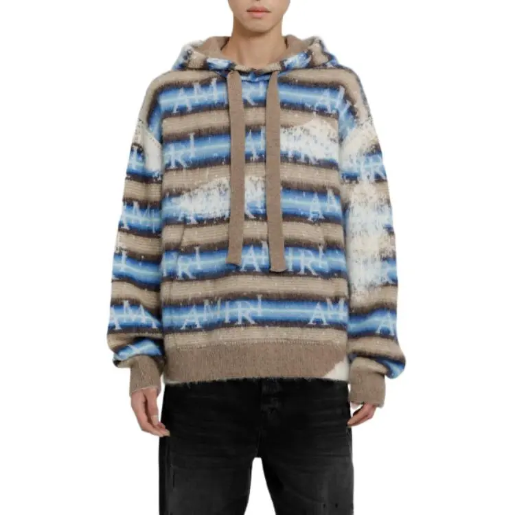 AMIRI Logo Staggered Striped Jumper-2