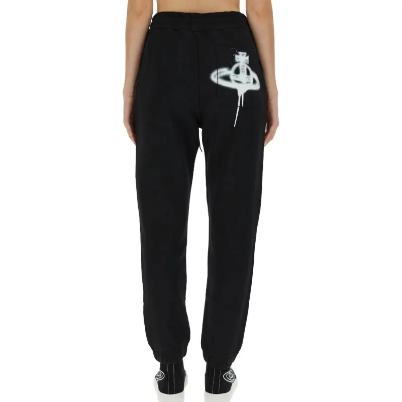 Vivienne Westwood Logo Printed Drawstring Track Pants-1