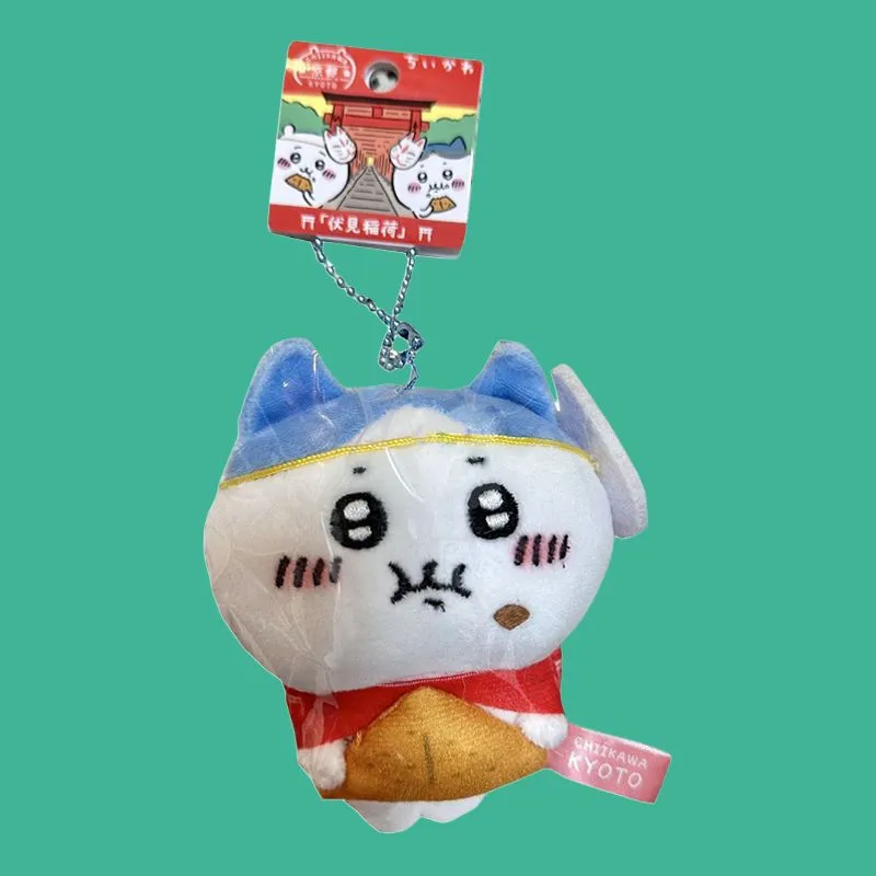Chiikawa Hachiware Fushimi Inari Shrine In Kyoto Dolls Plush Pendant Small Size Tall-3