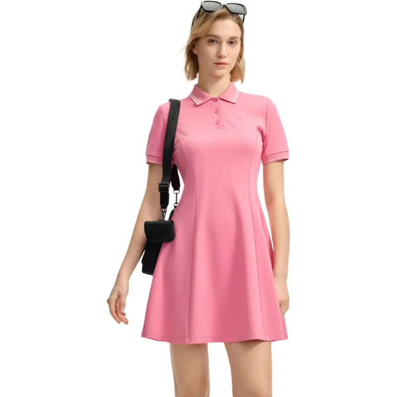 FILA Lifestyle Short Sleeved Dress Women's Grape Pink PK-2