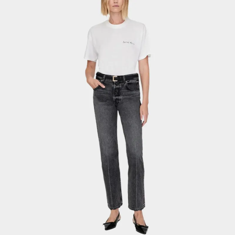 Anine Bing Signature Logo Relaxed Top-2