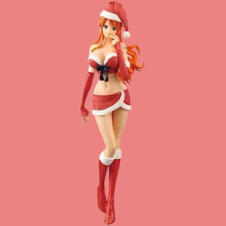 BANPRESTO Nami Glass Factory One Piece One Piece Christmas Scale Figures Red 20cm-2