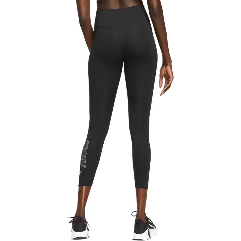 Nike One Leggings Women's Black/Metallic Silver-1