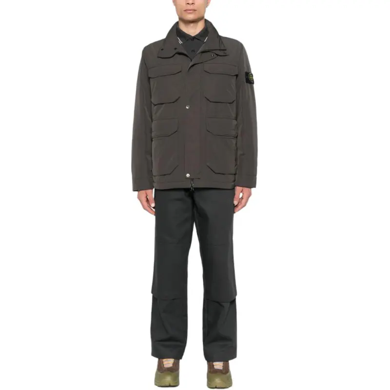 STONE ISLAND Compass Badge Funnel Neck Puffer Jacket-1