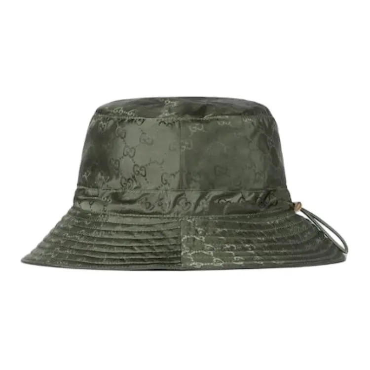 GUCCI Nylon Bucket Hats Women's Green-1