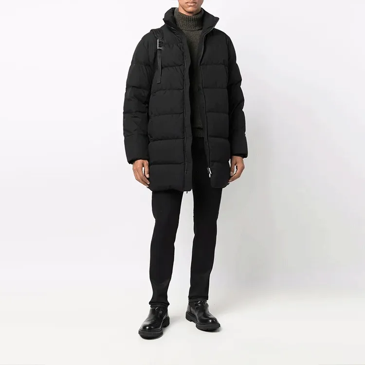 EMPORIO ARMANI Zip Up Quilted Puffer Coat-1