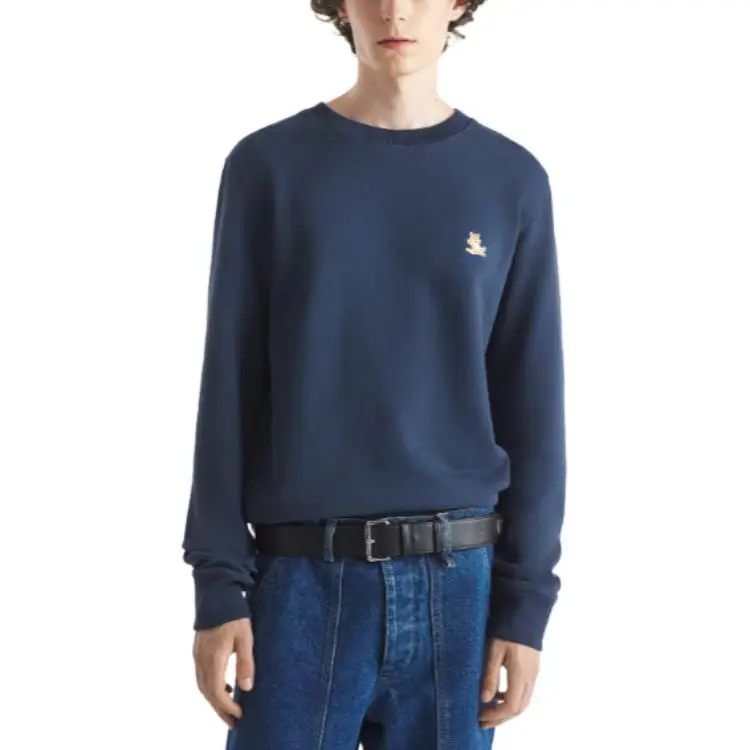 Maison Kitsune Chillax Fox Patch Crewneck Sweatshirt-2