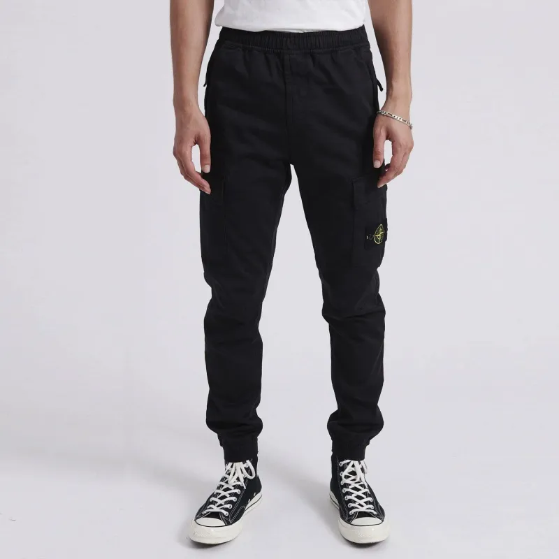 STONE ISLAND Knitted Sports Pants Men's Black-4
