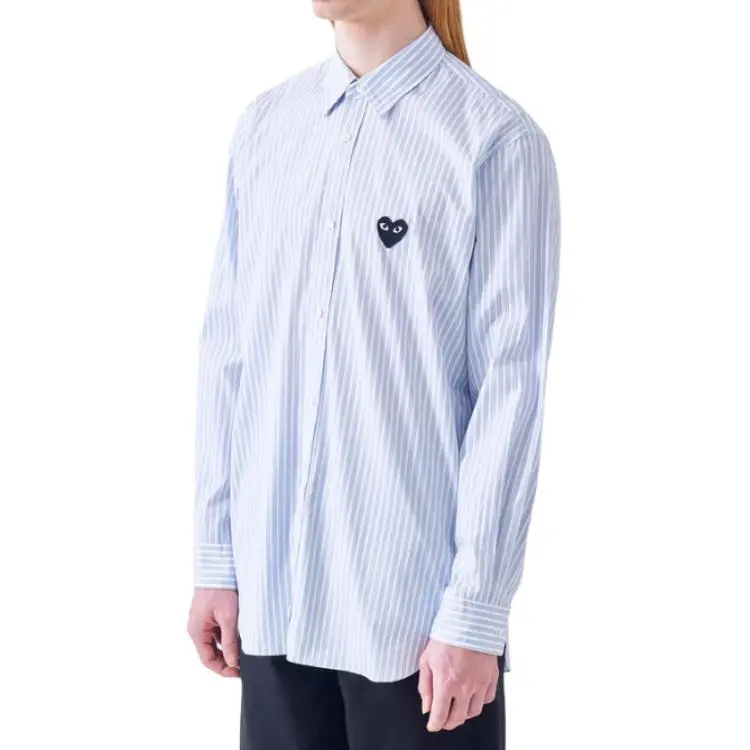 CDG Play Shirt Men's Light Blue-3