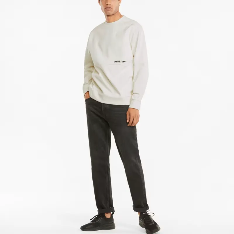 PUMA Sweatshirt Men's Ivory White-4