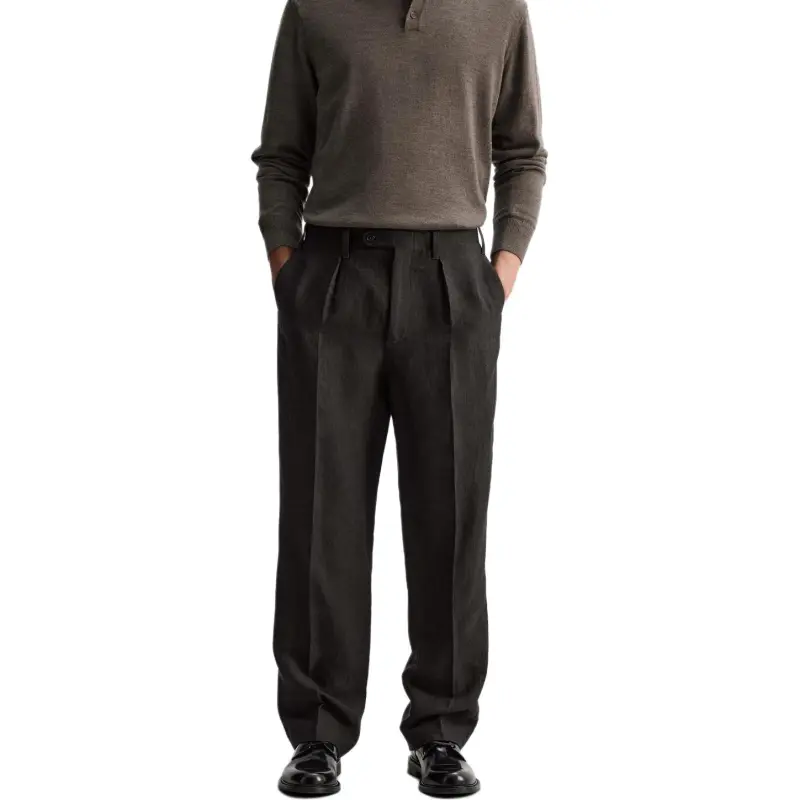 ZARA Casual Pants Men's Chocolate-3