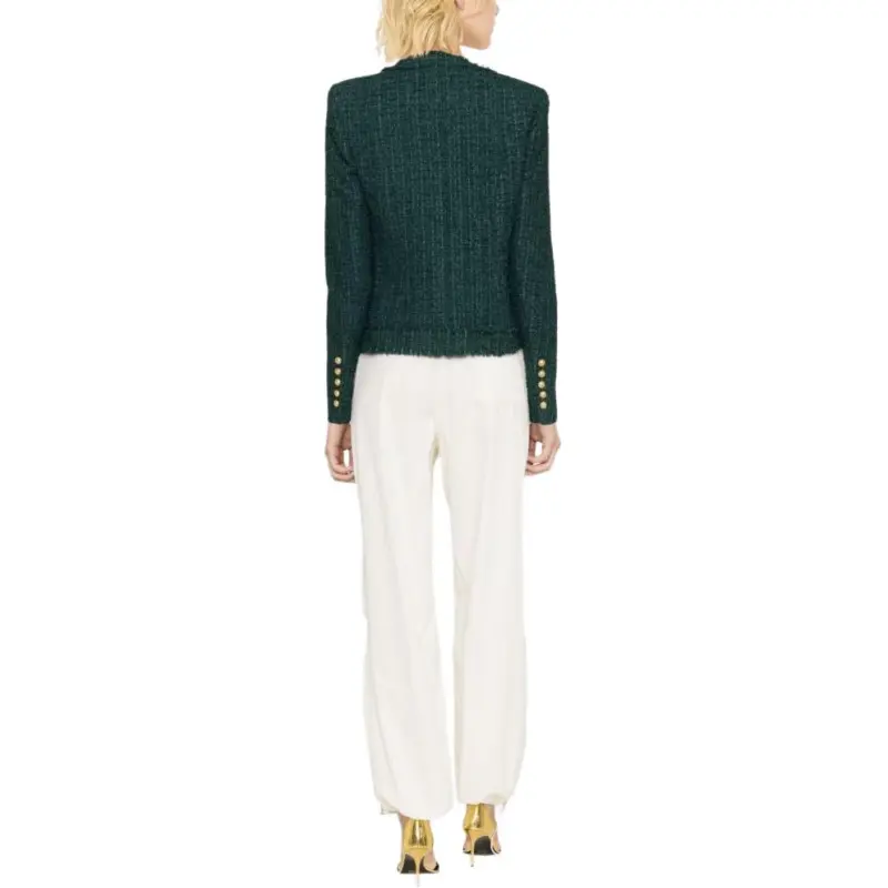 BALMAIN Cropped Tweed Jacket-3