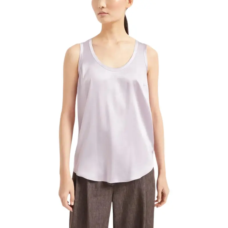 Brunello Cucinelli Satin Reversible Tank Top-1