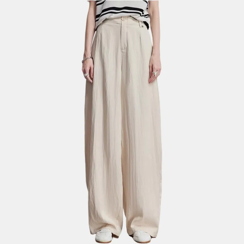 Initial Language Casual Pants Women's Apricot-0