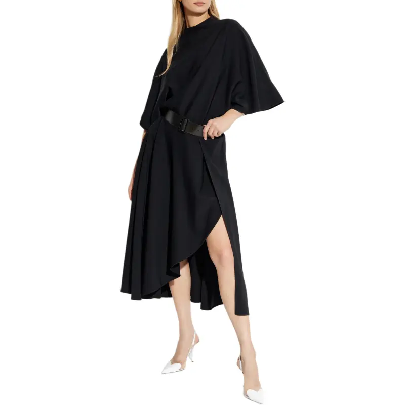 Alaia Short Sleeved Dress Women's Black-1