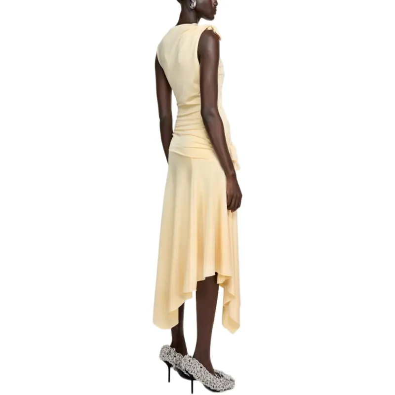Acne Studios SS25 Sleeveless Dress Women's Light Yellow-3