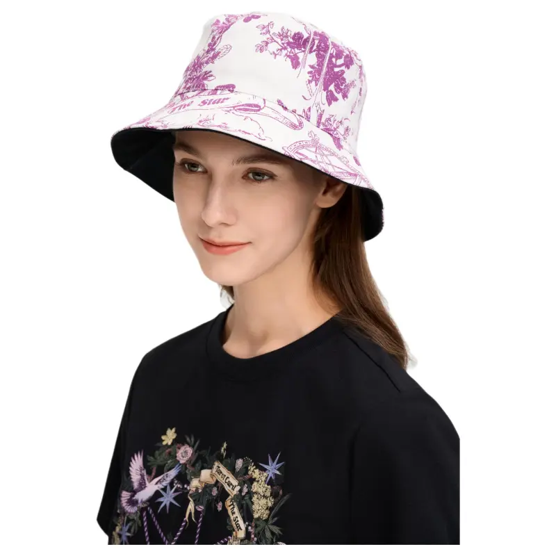 FILA Lifestyle Cotton Round Hat Women's Light Beige White-4