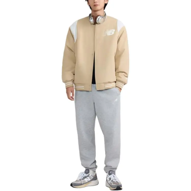 New Balance Puffer Jacket Men Khaki-4