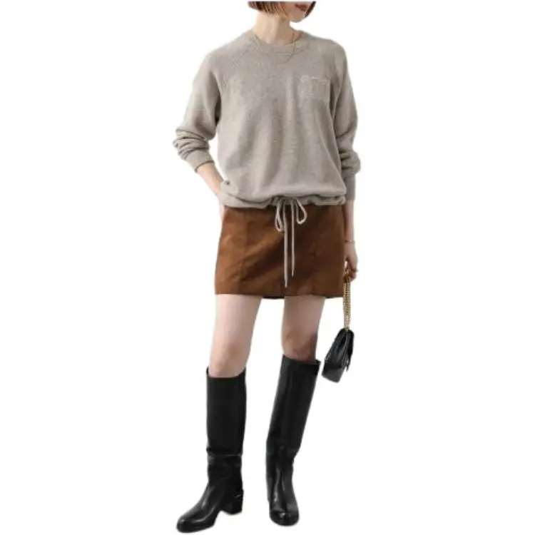 CELINE Triomphe Crew Neck Sweater In Wool And Cashmere-4