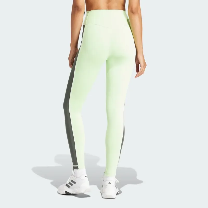 Adidas Free Shipping With AdiClub Optime High Rise Color Block 7/8 Leggings-2