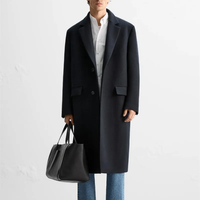 ZARA Coats Men Sea Blue-3